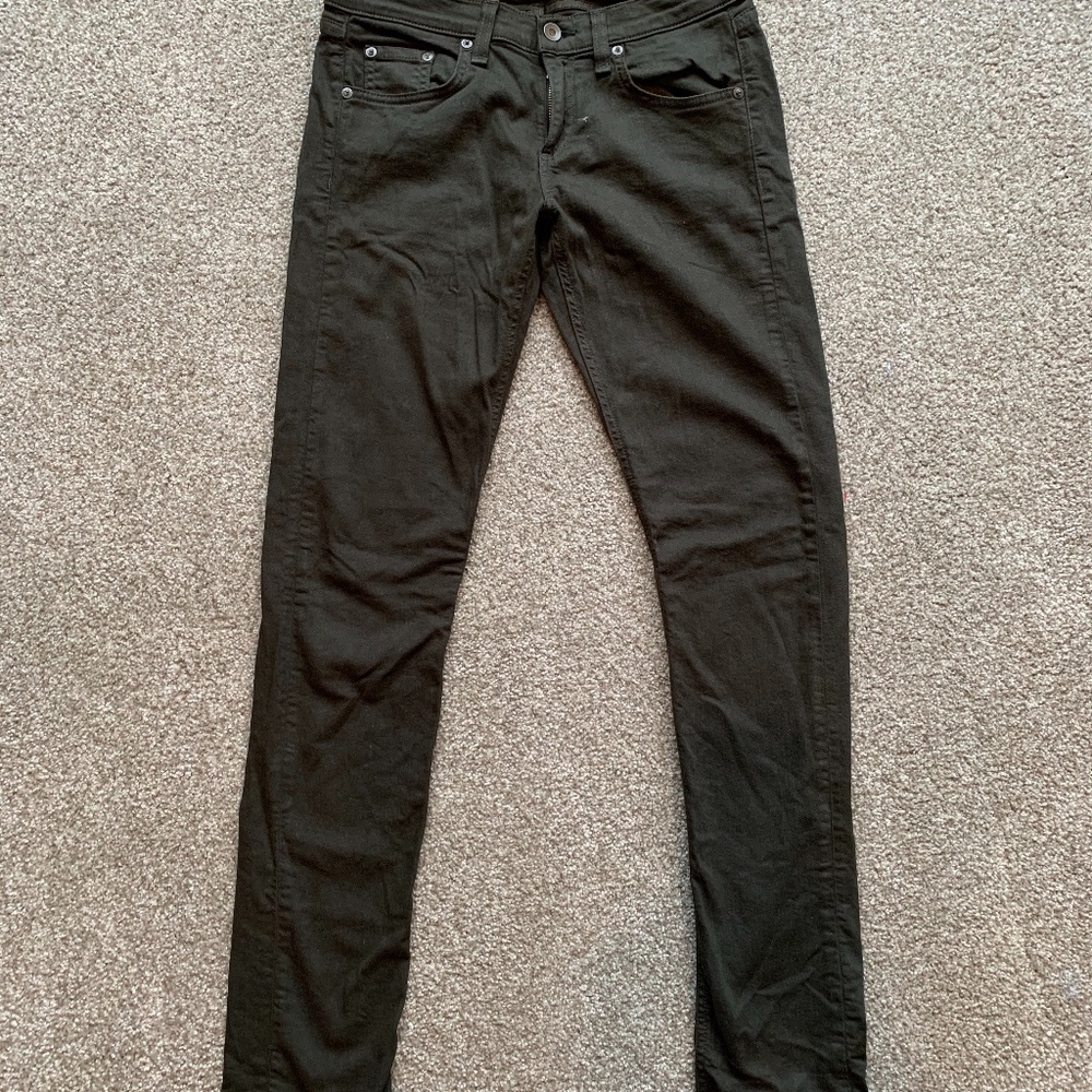 Rag & Bone Dark Green Jeans Boyfriend Fit